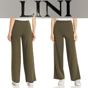 LINI Noa Wide Leg Pants-Military Green